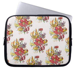 Carnival of flowers laptop sleeve