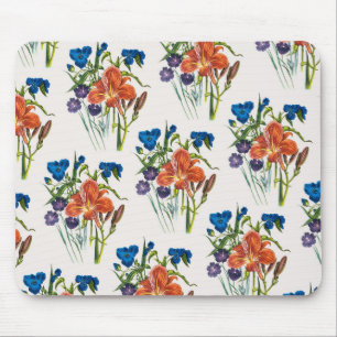 Carnival of flowers mouse pad