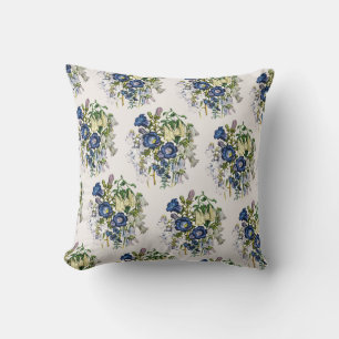 Carnival of flowers throw pillow