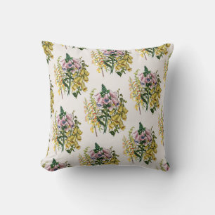 Carnival of flowers throw pillow