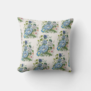 Carnival of flowers throw pillow