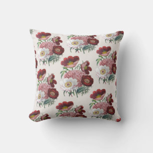 Carnival of Flowers Throw Pillow