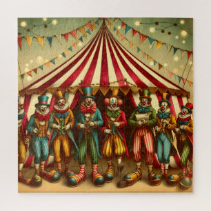 Carnival of The Enigmatic Ensemble of Funny Clown Jigsaw Puzzle