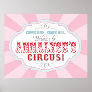 Carnival or Circus Welcome Sign for Annalyse