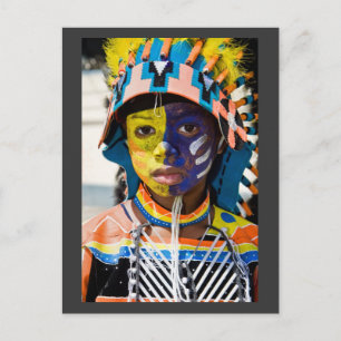carnival paint postcard