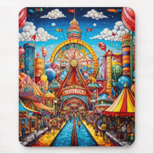 Carnival Puzzle Mouse Pad