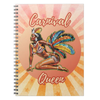 Carnival Queen Caribbean Spiral Notebook