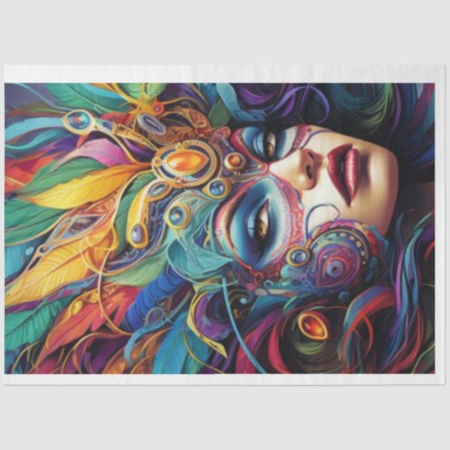 Carnival Queen Tissue Paper (Front)
