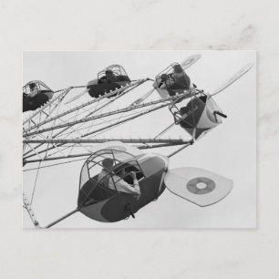 Carnival Ride, 1942 Postcard