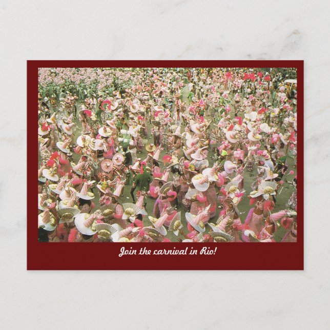 Carnival Rio de Janeiro, Brazil Postcard (Front)