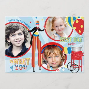 Carnival Stilt Walker Cotton Candy Thank You