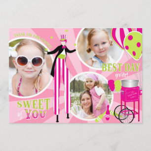 Carnival Stilt Walker & Cotton Candy Thank You 3