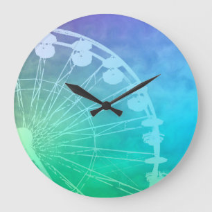 Carnival Summer design Large Clock