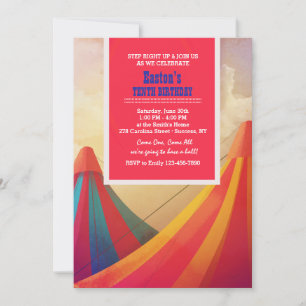 Carnival Tents Invitation