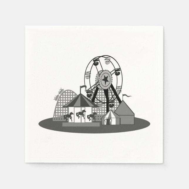 Carnival Theme / Themed Party Paper Napkins (Front)