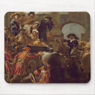 Carnival Time in Rome, 1653 (oil on canvas) Mouse Pad