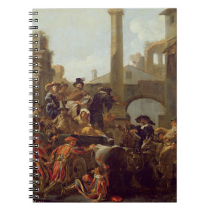 Carnival Time in Rome, 1653 (oil on canvas) Notebook