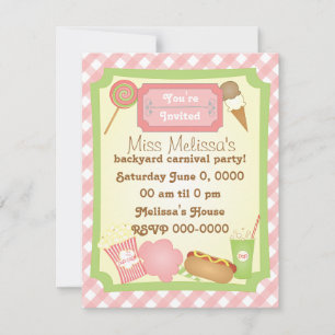 Carnival Treats Invitation