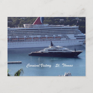 Carnival Victory St. Thomas Postcard