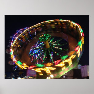 Carnival Wheel of lights Poster