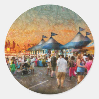 Carnival - Who wants Gyros Classic Round Sticker
