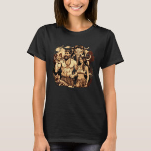Carnivore Diet Couple Caveman and Cavewomen Enjoyi T-Shirt