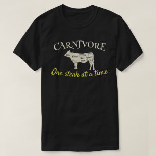 Carnivore One Steak At A Time Customizable T-Shirt