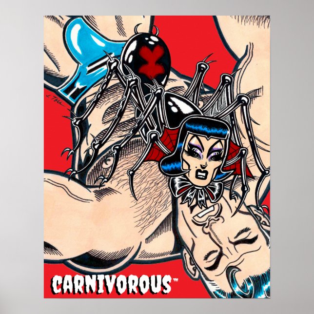 Carnivorous™/Black Widow Poster (Front)