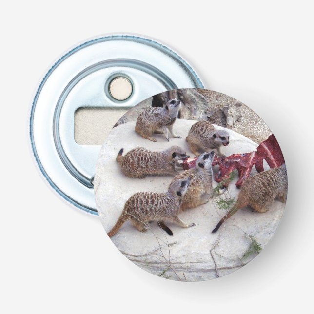 Carnivorous Meerkats Having Ribs For Tea, Bottle Opener (Front)