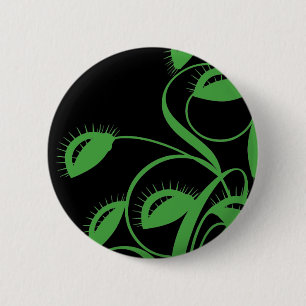 Carnivorous Plant 2 Inch Round Button