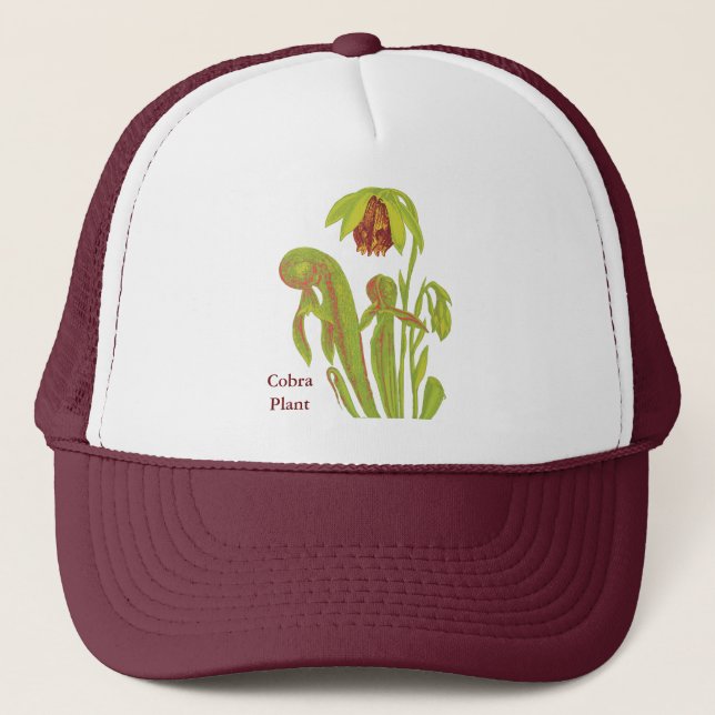Carnivorous Plant Darlingtonia Trucker Hat (Front)