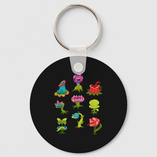 Carnivorous Plants Lover Kids Sarracenia Venus Fly Keychain (Front)