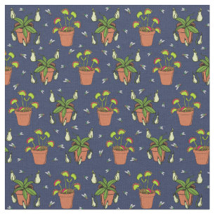 Carnivorous Plants Nepenthes and Venus Fly Traps Fabric