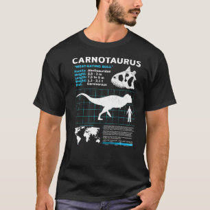 Carnotaurus fact sheet Dinosaur Facts Premium T-Shirt
