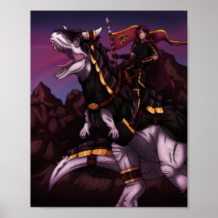Carnotaurus Knight Poster