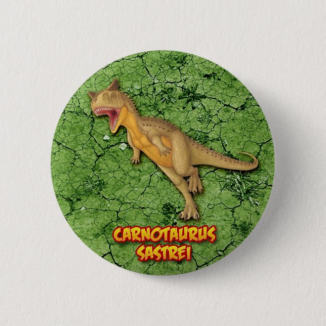 Carnotaurus Sastrei 2 Inch Round Button (Front)