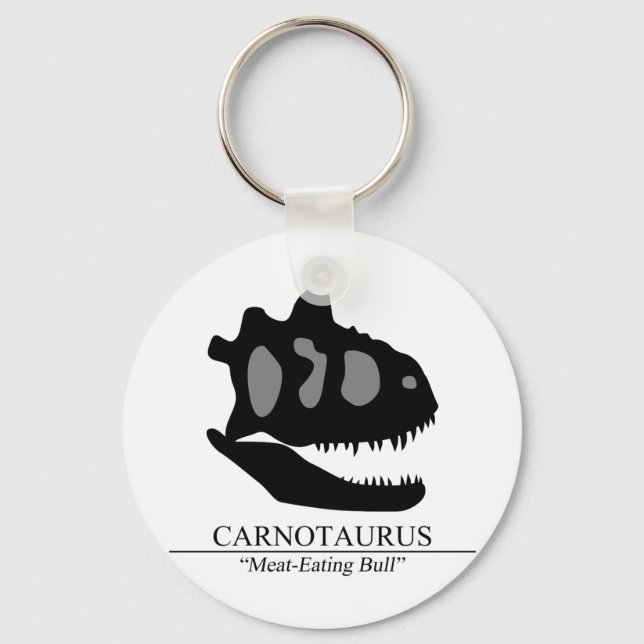 Carnotaurus Skull Keychain (Front)