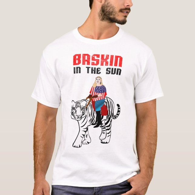 Carol Baskin the Tiger Queen enjoying the ride! T-Shirt (Front)