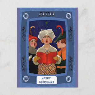 Carol chant - Silent nuit traditionnelle carte de 