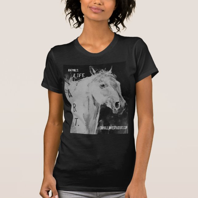 Carol Lake Studios black t shirt (Front)