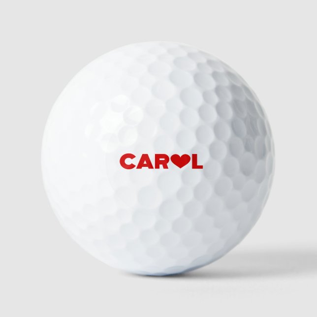 Carol Love Golf Balls (Front)