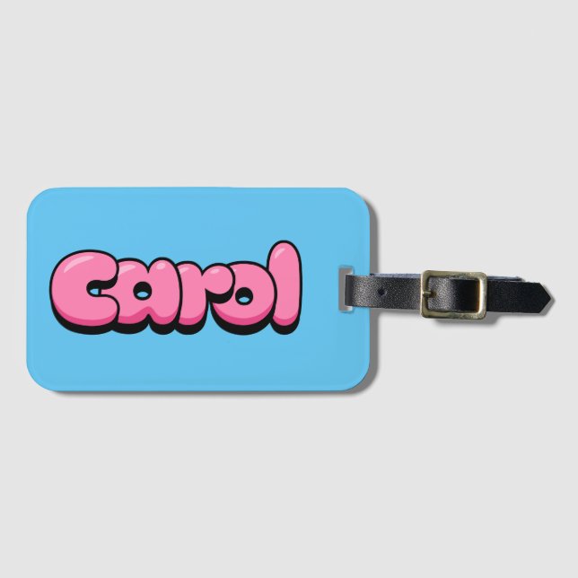Carol Luggage Tag (Front Horizontal)