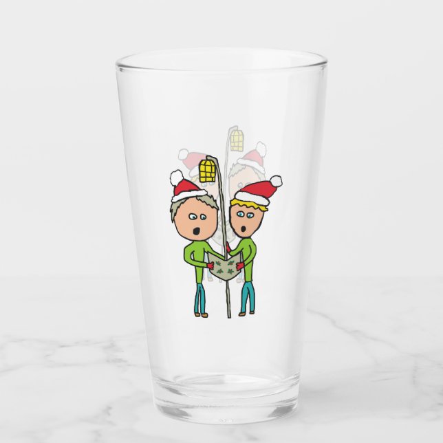 Carol Singing Glass (Front)