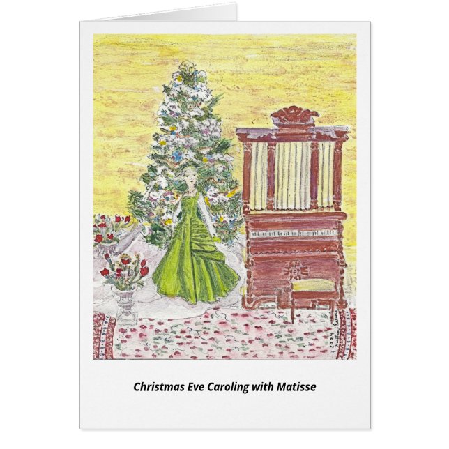 Carolage du soir de Noël avec carte Matisse (Devant)