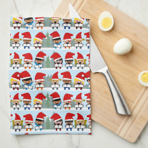Carolers Christmas Kitchen Towel