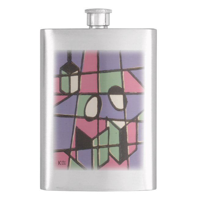 Carolers Hip Flask (Front)