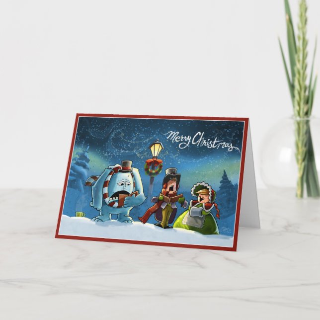 carolers holiday card (Front)