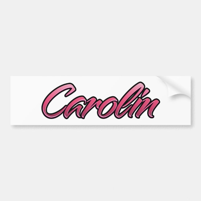 Carolin faded pink Aufkleber Sticker (Front)