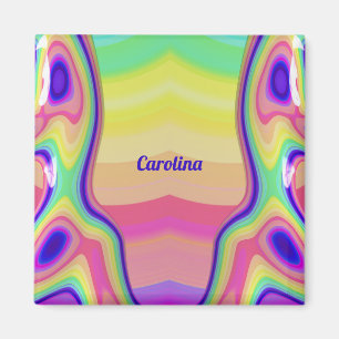 CAROLINA ~ Abstract Pattern ~ Multicoloured ~ Magnet