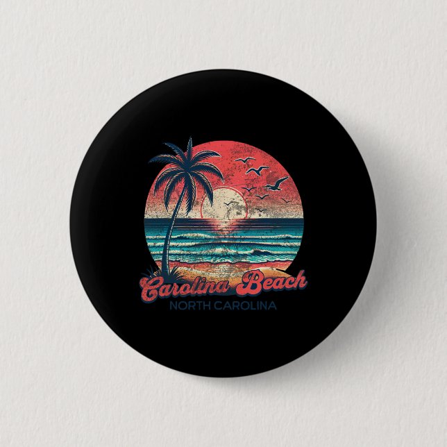 Carolina Beach _2  2 Inch Round Button (Front)